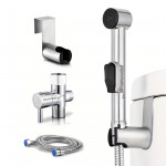 Η φωτογραφία δείχνει Το Popovrisaki είναι ένα ντους μπιντέ τουαλέτας που συνδέεται εύκολα και γρήγορα δίπλα από την λεκάνη σας.