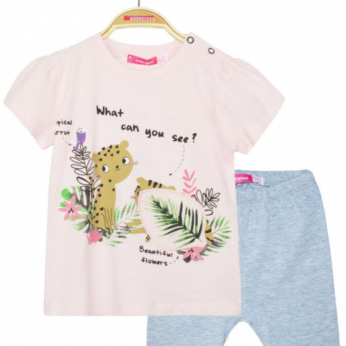 ENERGIERS ΒΡΕΦΙΚΟ ΣΕΤ T-SHIRT ΒΕΡΜΟΥΔΑ ΡΟΖ 11-221437-0
