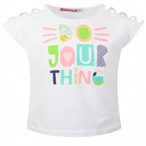 ENERGIERS T-SHIRT ΚΟΡΙΤΣΙ ΜΕ ΤΥΠΩΜΑ ΛΕΥΚΟ 15-221335-5