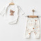 MONPETIT ΒΡΕΦΙΚΟ ΣΕΤ ΦΟΡΜΑΚΙ-ΠΑΝΤΕΛΟΝΙ ΛΕΥΚΟ ΑΡΚΟΥΔΑΚΙ 2418-WHITE