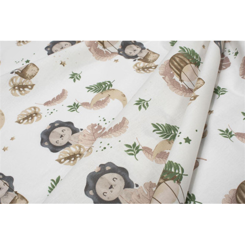 Πάνα Χασέ bebe Lion 532 80X80 Beige 100% Cotton 31111328039