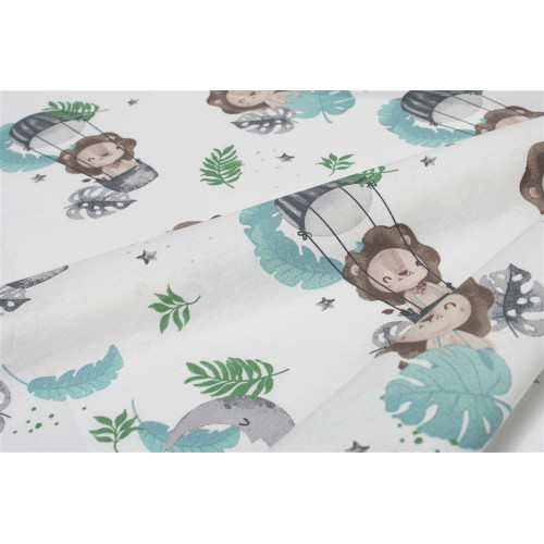 Πάνα Χασέ bebe Lion 533 80X80 Sky Blue 100% Cotton 31111328040