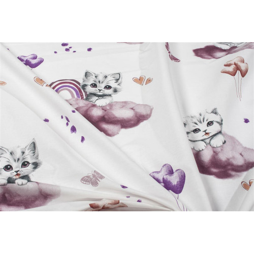 Πάνα Χασέ bebe Kitten 561 80X80 Mauve 100% Cotton 31111328043