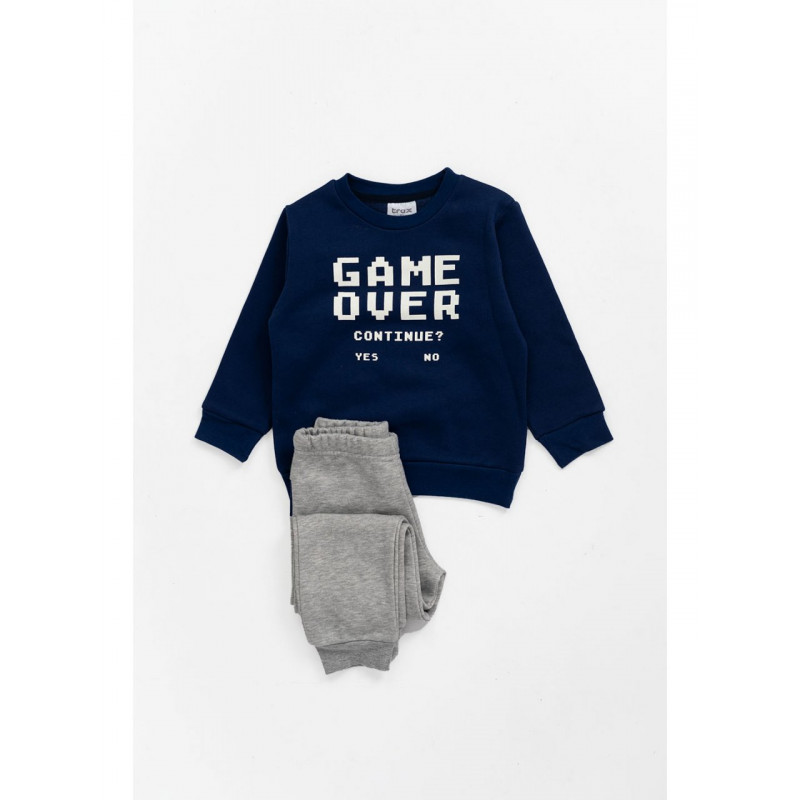TRAX ΠΑΙΔΙΚΗ ΦΟΡΜΑ ΣΕΤ ΑΓΟΡΙ GAME OVER ΙΝΤΙΓΚΟ-ΓΚΡΙ 40918 TRAX ΠΑΙΔΙΚΗ ΦΟΡΜΑ ΣΕΤ ΑΓΟΡΙ GAME OVER ΙΝΤΙΓΚΟ-ΓΚΡΙ 40918