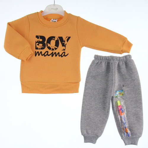 ΠΑΙΔΙΚΟ ΣΕΤ ΦΟΡΜΑΣ ΑΓΟΡΙ BOY MAMA YELLOW 006.AYBEYCE.3008-YELLOW