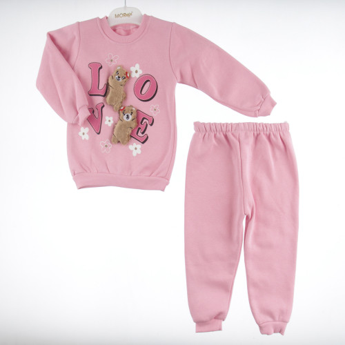 ΠΑΙΔΙΚΟ ΣΕΤ ΦΟΡΜΑΣ ΚΟΡΙΤΣΙ LOVE TEDDY PINK 006.EYMUS.3154-PINK