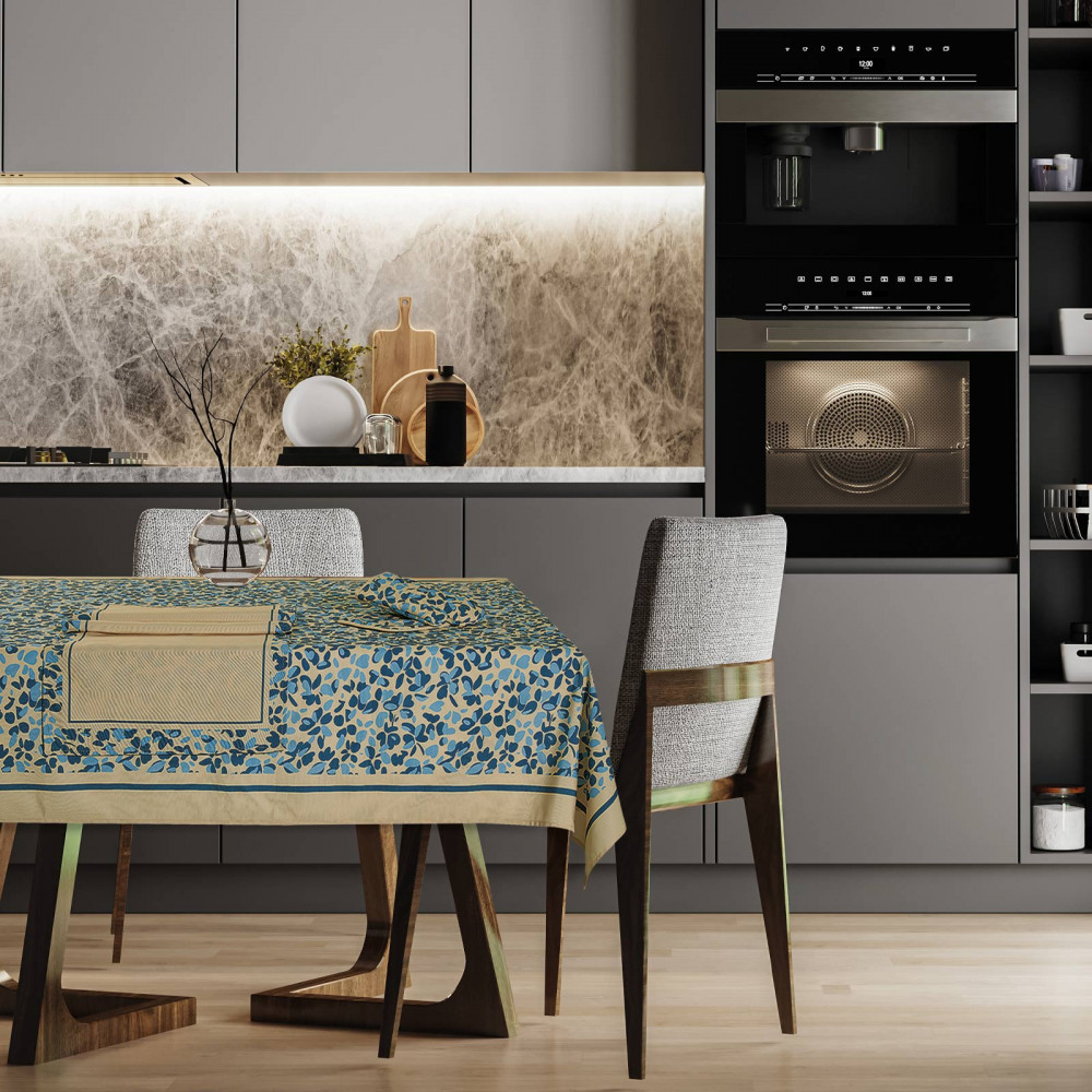 Runner εμπριμέ της Das home σε διάσταση 45Χ140εκ, από 30% βαμβάκι και 70% πολυεστέρα.