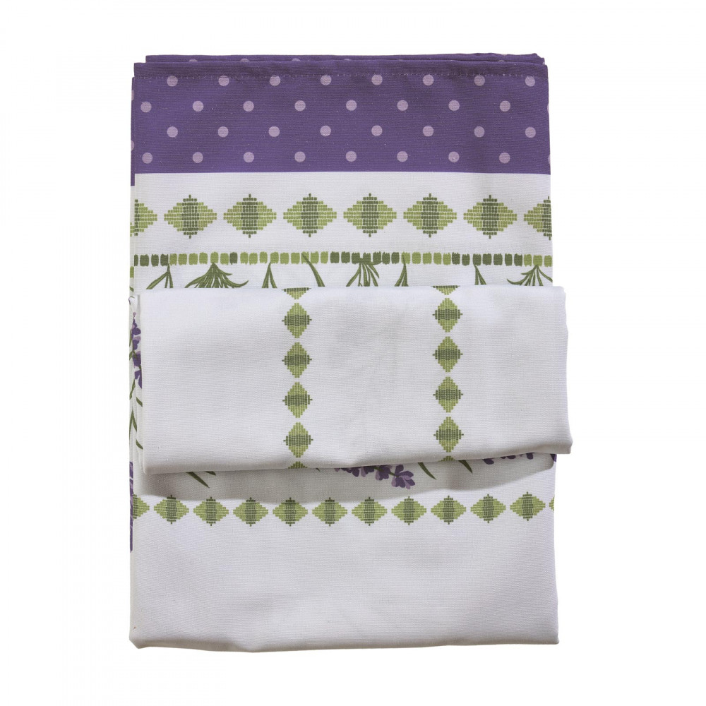 Η φωτογραφία δείχνει Τραπεζομάντηλο εμπριμέ της Das home σε διάσταση 140Χ220εκ, από 30% βαμβάκι και 70% πολυεστέρα.