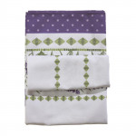 Η φωτογραφία δείχνει Τραπεζομάντηλο εμπριμέ της Das home σε διάσταση 140Χ220εκ, από 30% βαμβάκι και 70% πολυεστέρα.