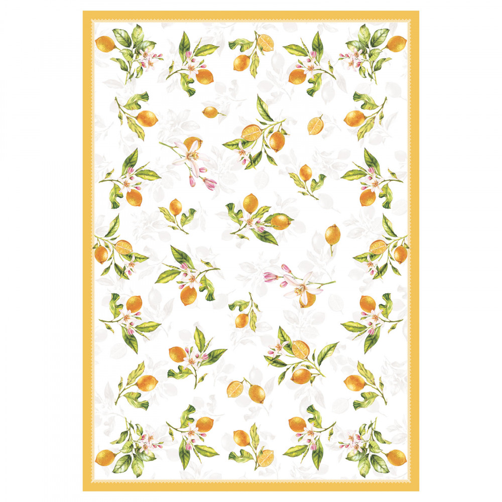 Τραπεζομάντηλο εμπριμέ της Das home σε διάσταση 140Χ220εκ, από 30% βαμβάκι και 70% πολυεστέρα.