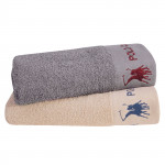 Σετ πετσέτες 2 τεμαχίων με κέντημα Greenwich Polo Club.