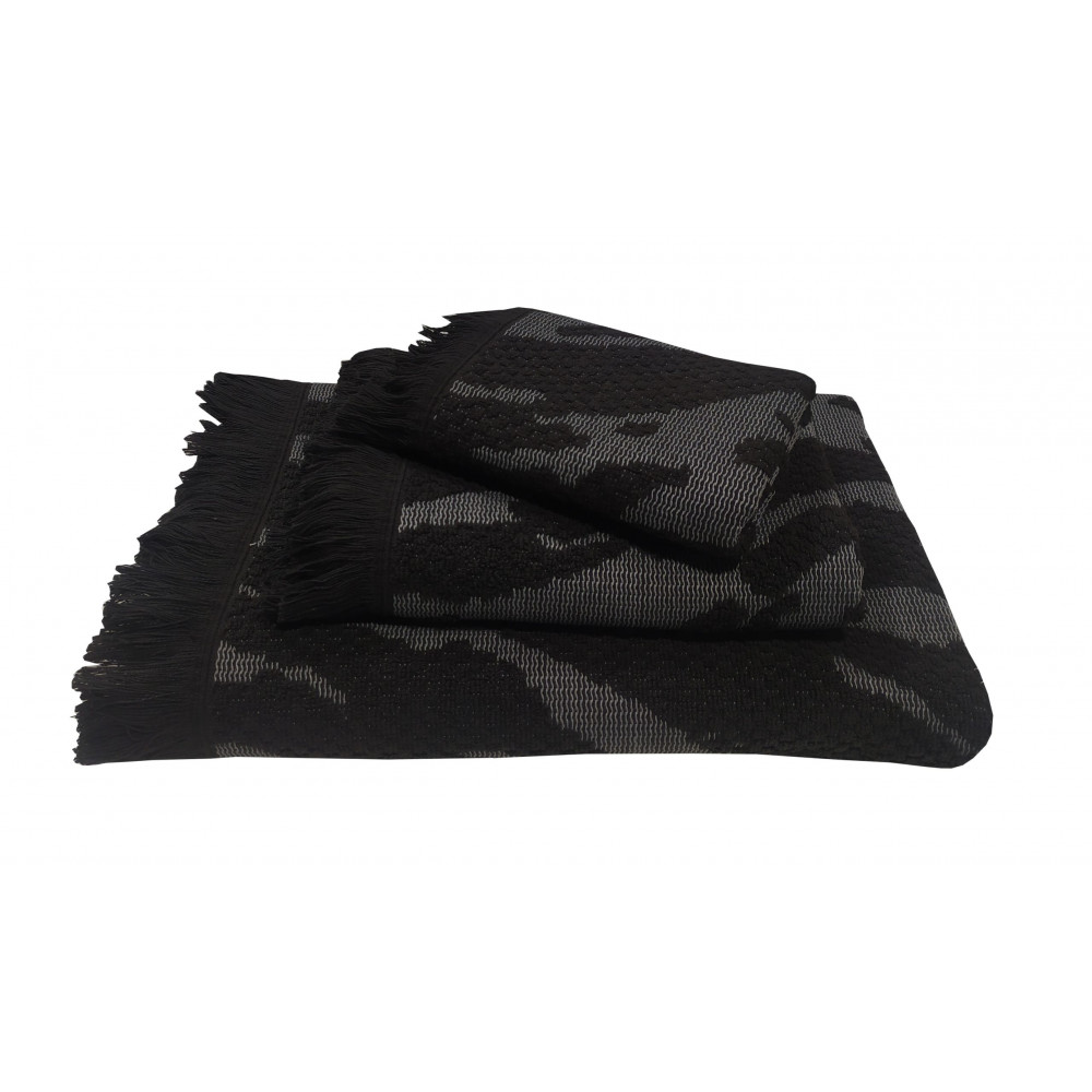 Η φωτογραφία δείχνει 1 πετσέτα χειρός πεννιέ ζακάρ 525gr/m2 30×50