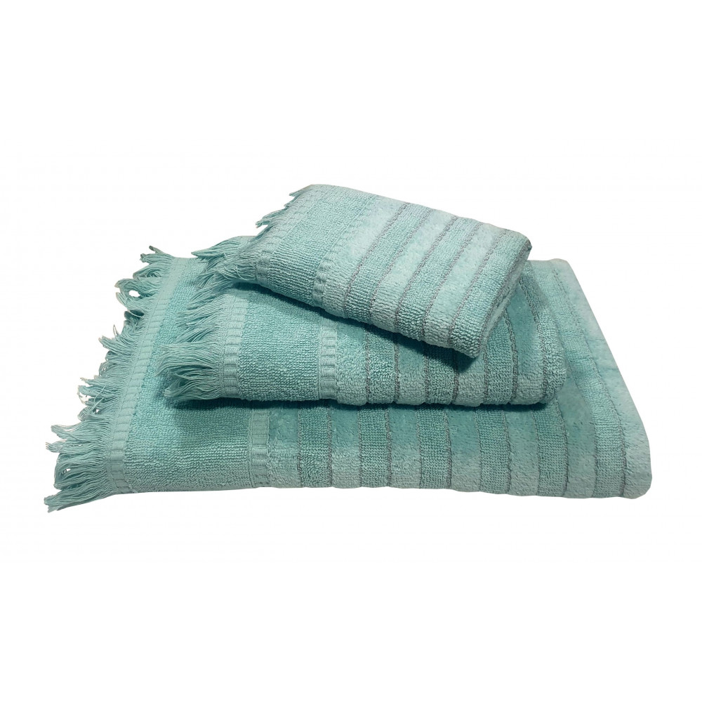 Η φωτογραφία δείχνει 1 πετσέτα χειρός πεννιέ ζακάρ 550gr/m2 30×50