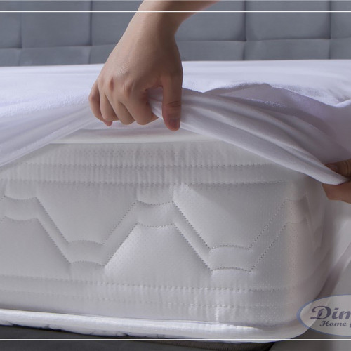 DIMcol ΑΔΙΑΒΡΟΧΟ ΠΡΟΣΤΑΤΕΥΤΙΚΟ ΣΤΡΩΜΑΤΟΣ ΕΝΗΛ Cotton 100% 160Χ200+30 Φούστα  White 1231316330400076