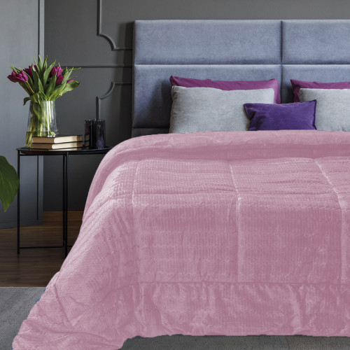 Κουβερτοπάπλωμα υπέρδιπλο Art 11517-pink-light 220×240 ΡΟΖ Beauty Home