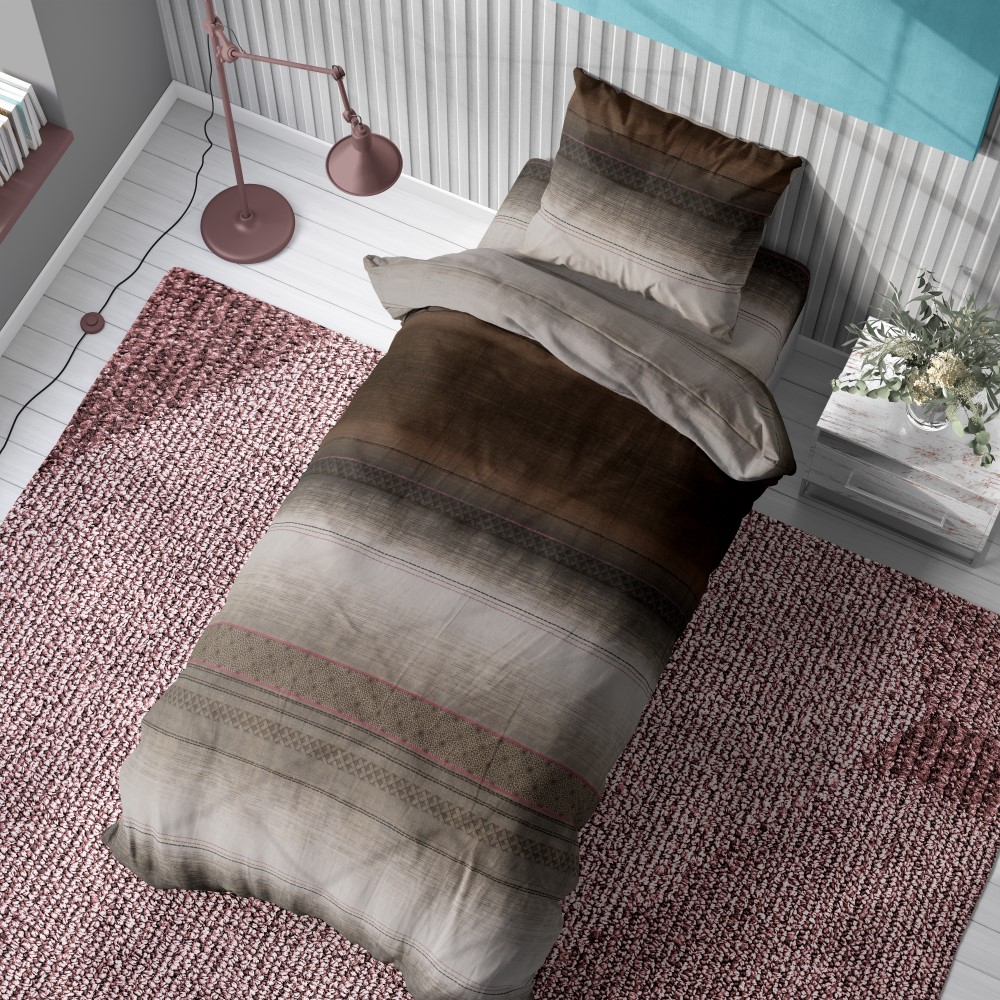  Παπλωματοθήκη με φερμουάρ για Μονό κρεβάτι, διαστάσεων 160Χ240 cm.