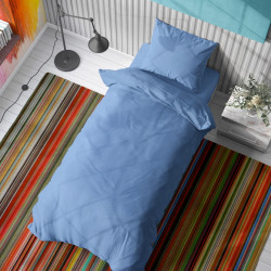 DIMcol ΠΑΠΛΩΜΑΤΟΘΗΚΗ  Cotton 100% 160Χ240 Solid 498 Sky blue 1935615206249882