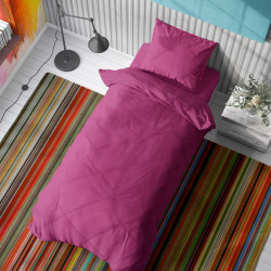 DIMcol ΣΕΝΤΟΝΙΑ ΣΕΤ 2 τεμ  Cotton 100% 160Χ240 Solid 499 Fuchsia 1934715206249930