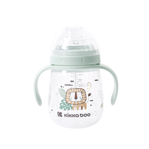 KIKKA BOO ΚΥΠΕΛΛΟ ΜΕ ΛΑΒΕΣ ΚΑΙ ΣΙΛΙΚΟΝΟΥΧΟ ΣΤΟΜΙΟ 240ML SAVANNA MINT 31302030062