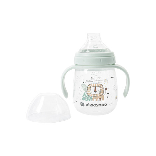 KIKKA BOO ΚΥΠΕΛΛΟ ΜΕ ΛΑΒΕΣ ΚΑΙ ΣΙΛΙΚΟΝΟΥΧΟ ΣΤΟΜΙΟ 240ML SAVANNA MINT 31302030062