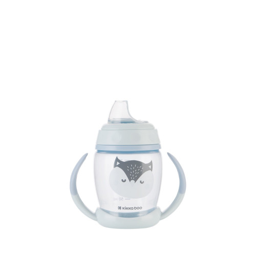 KIKKA BOO ΒΡΕΦΙΚΟ ΚΥΠΕΛΛΟ ΜΕ ΣΤΟΜΙΟ ΣΙΛΙΚΟΝΗΣ 200ML HAPPY FACE BLUE 31302030072