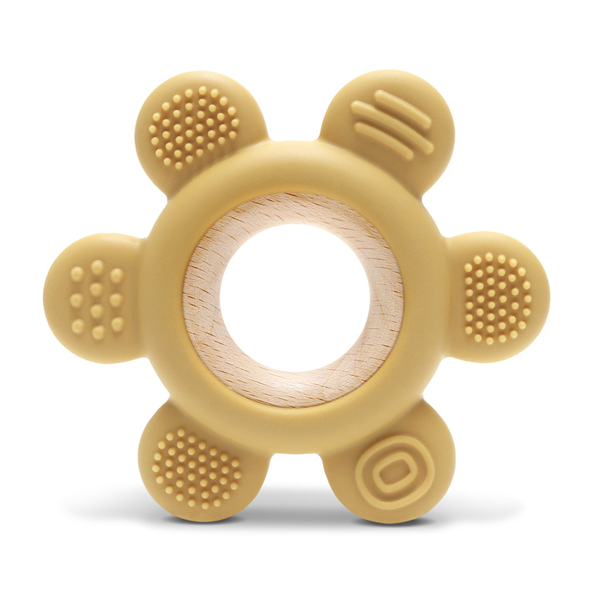 Μασητικό οδοντοφυίας κατασκευασμένο απο σιλικόνη και ξύλο οξιάς.