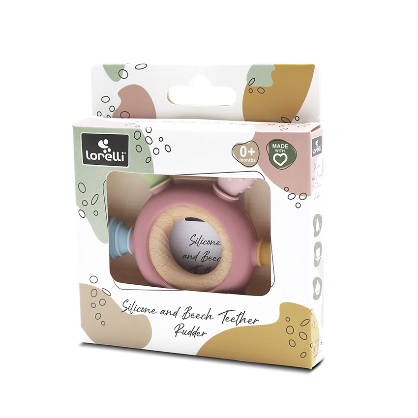 Μασητικό οδοντοφυίας κατασκευασμένο απο σιλικόνη και ξύλο οξιάς.