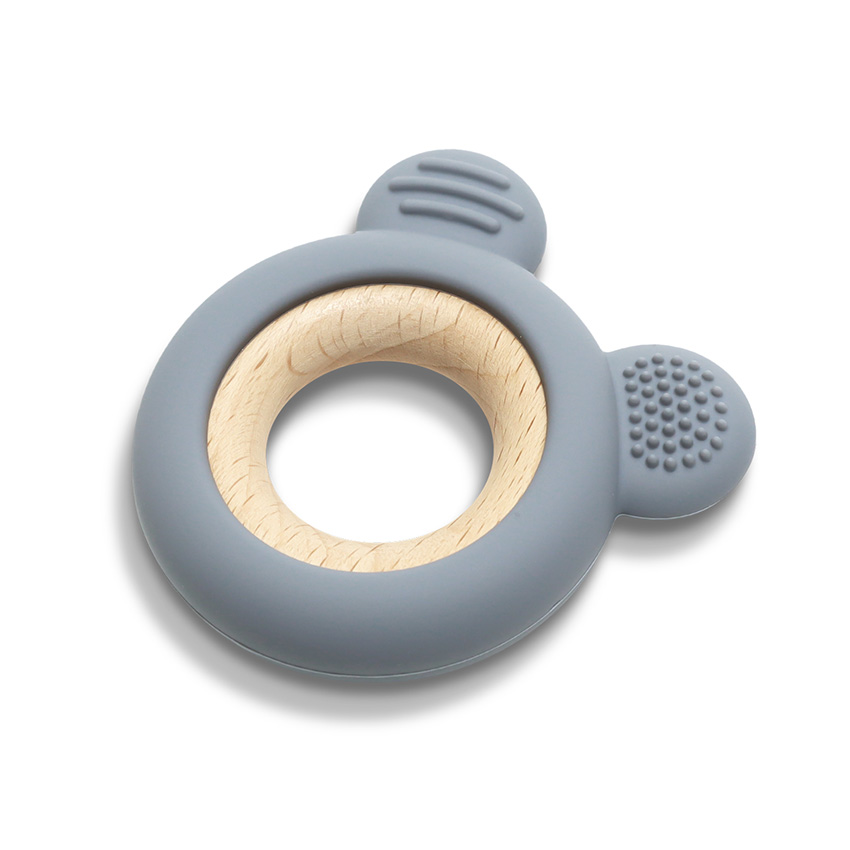 Μασητικό οδοντοφυίας κατασκευασμένο απο σιλικόνη και ξύλο οξιάς.