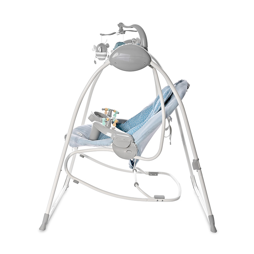 Η φωτογραφία δείχνει ΗΛΕΚΤΡΙΚΗ-ΚΟΥΝΙΑ ΡΙΛΑΞ ΜΕ ΜΟΥΣΙΚΟ ΠΑΝΕΛ ΤΗΣ ΕΤΑΙΡΕΙΑΣ LORELLI 2&nbsp; ΣΕ 1ΑΝΑΛΥΤΙΚΑ ΧΑΡΑΚΤΗΡΙΣΤΙΚΑ:Σιωπηλή λειτουργία όταν κουνάει το παιδί για&nbsp; να κοιμάται πιο εύκολα.