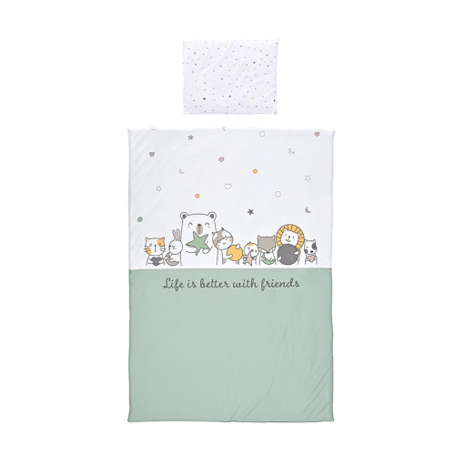 LORELLI ΣΕΤ ΠΡΟΙΚΑΣ ΜΩΡΟΥ 3 ΤΕΜ 140/70 COSY LITTLE HAPPY FRIENDS MINT 10420016401