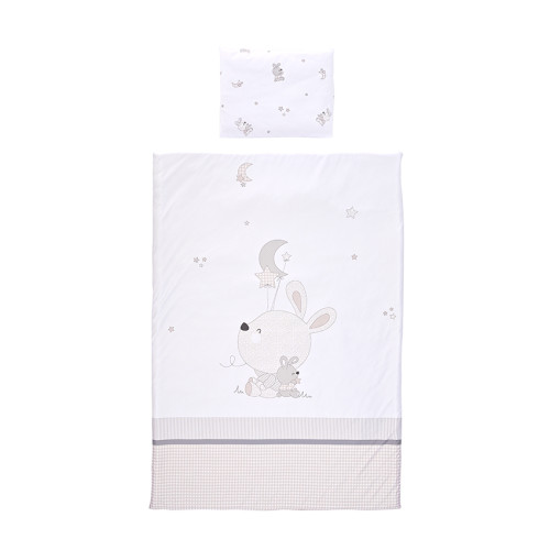 LORELLI ΣΕΤ ΠΡΟΙΚΑΣ ΜΩΡΟΥ 3 ΤΕΜ 140/70 COSY LITTLE RABBITS GREY 10420016601