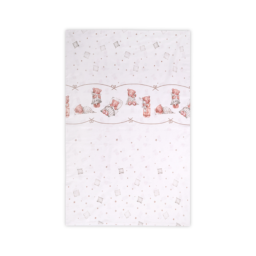 Η φωτογραφία δείχνει LORELLI ΠΑΠΛΩΜΑΤΟΘΗΚΗ ΣΕ ΔΙΑΣΤΑΣΕΙΣ 140/95cm, ΚΑΤΑΣΚΕΥΑΣΜΕΝΗ ΑΠΟ 100% ΒΑΜΒΑΚΙ ΜΕ ΦΕΡΜΟΥΑΡ