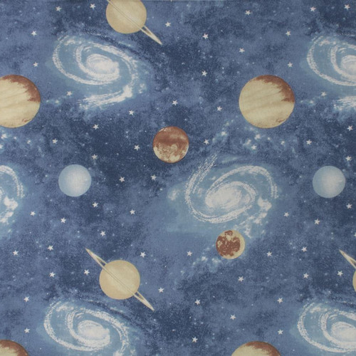 DIMCOL Σεντονάκι Λίκνου bebe Milky Way 185 80X110 Blue 100% Cotton 31112020047