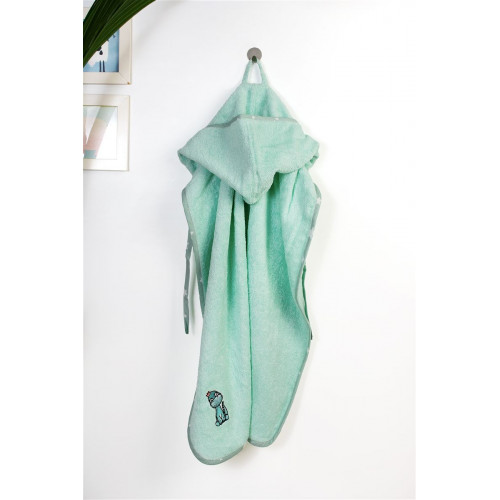 Dimcol Κάπα Με Κέντημα bebe Dinosaur 182 75X85 Mint 100% Cotton 31141429035
