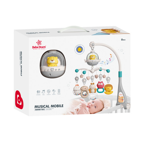 BEBE STARS ΜΟΥΣΙΚΟ ΚΡΕΒΑΤΙΟΥ ΜΕ ΦΩΣ, BLUETOOTH ΚΑΙ ΧΕΙΡΙΣΤΗΡΙΟ 860-186