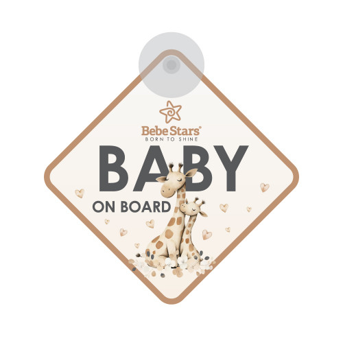 BEBE STARS ΣΗΜΑ BABY ON BOARD ΜΕ ΒΕΝΤΟΥΖΑ 80-175