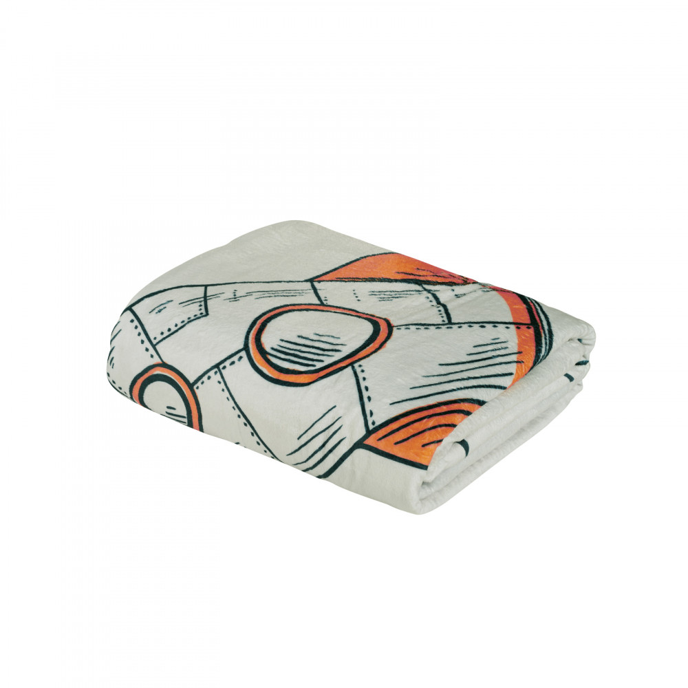 DAS BABY ΚΟΥΒΕΡΤΑ FLEECE ΑΓΚΑΛΙΑΣ FUN 4912 BLUE, GREY, ORANGE