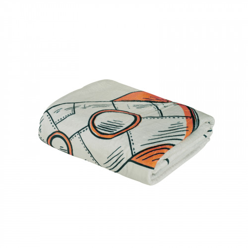 DAS BABY ΚΟΥΒΕΡΤΑ FLEECE ΑΓΚΑΛΙΑΣ FUN 4912 BLUE, GREY, ORANGE