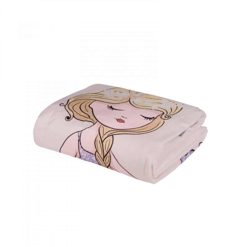 DAS BABY ΚΟΥΒΕΡΤΑ FLEECE ΑΓΚΑΛΙΑΣ FUN 4913 LILAC, PINK