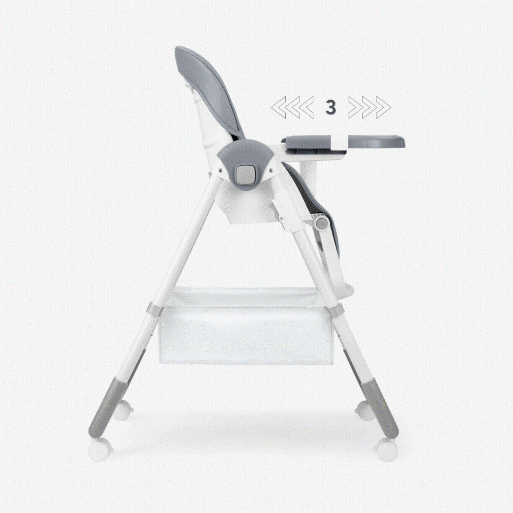 Το SPICY+ είναι ένα πλήρως ρυθμιζόμενο καρεκλάκι φαγητού, σχεδιασμένο για μικρά παιδιά που είναι έτοιμα να κάθονται μόνα τους.