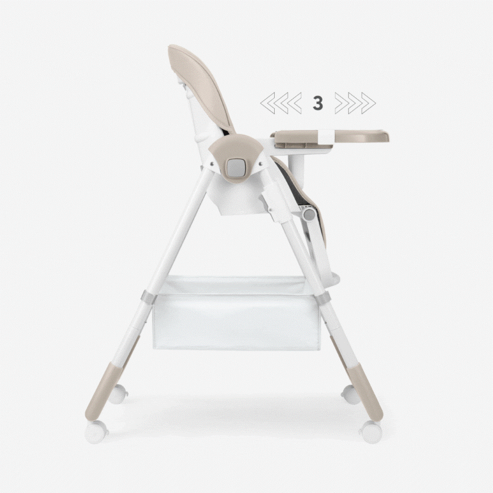 Το SPICY+ είναι ένα πλήρως ρυθμιζόμενο καρεκλάκι φαγητού, σχεδιασμένο για μικρά παιδιά που είναι έτοιμα να κάθονται μόνα τους.